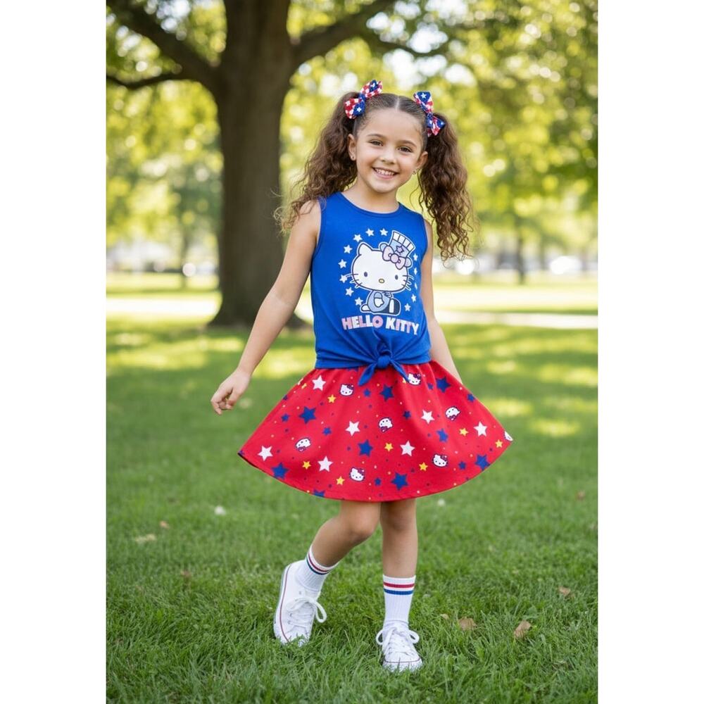 NWT❤️Hello Kitty girls outfit set sz6X